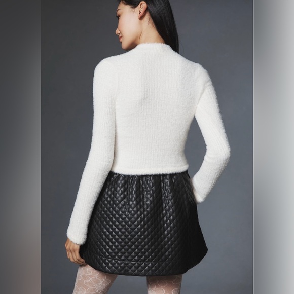 Anthropologie Mock Neck Fuzzy Sweater - Picture 4 of 7